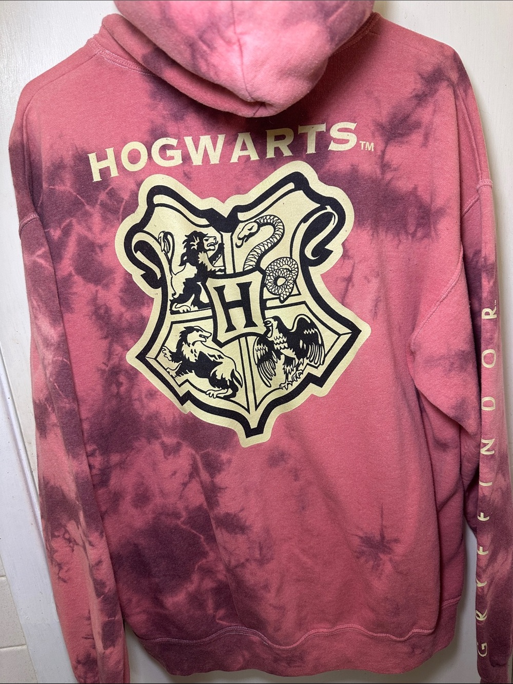 Gryffindor Tie-Dye Hoodie - Red - Men’s Women’s - Picture 3 of 4
